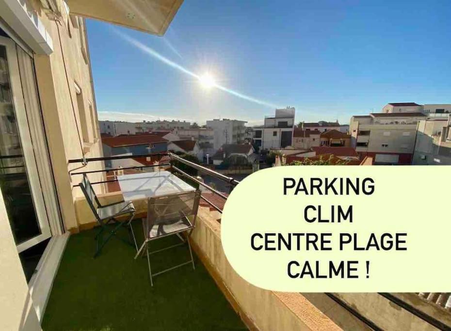 Appart T2 Calme - Centre De Canet - Parking - Clim Ngoại thất bức ảnh